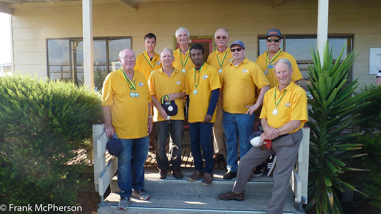 The winning team, Steve Malcman missing from pic. - VMAA Trophy 2018