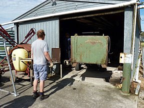 Erecting The New Fuel Shed