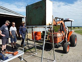Erecting The New Fuel Shed